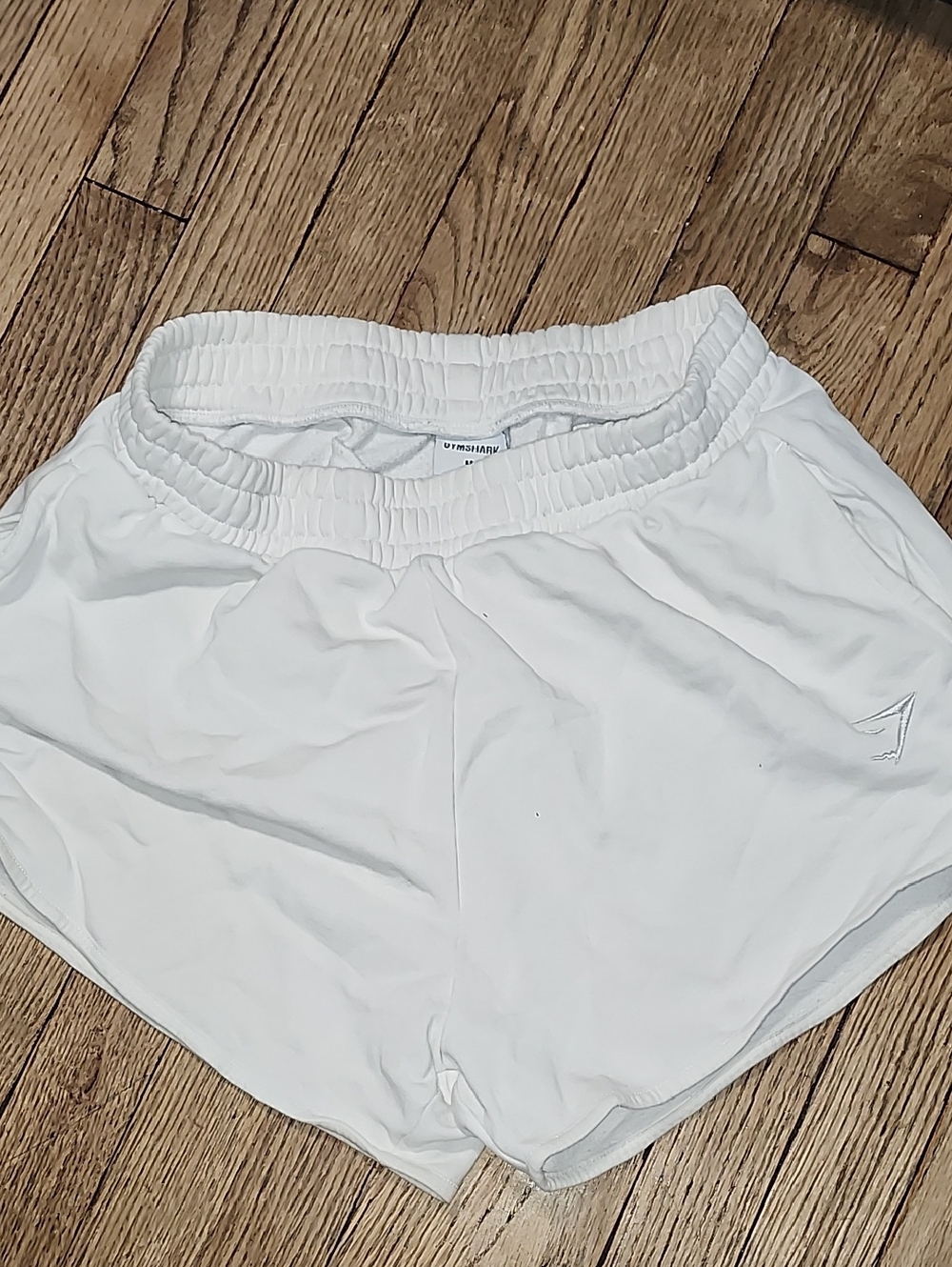 Gymshark White Women's Athletic Running Shorts